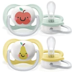 Kép 1/4 - Philips AVENT játszócumi - ultra air 0-6hó neutral 2db alma-körte