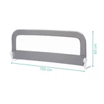 Kép 8/8 - Fillikid leesésgátló - boxspring-ágyra is - Lara 150x60cm szürke 289-60-07