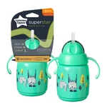 Kép 3/3 - Tommee Tippee itatópohár - Superstar Training Straw Cup szívószálas 300ml 6hó zöld