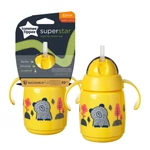 Kép 3/3 - Tommee Tippee itatópohár - Superstar Training Straw Cup szívószálas 300ml 6hó sárga