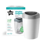 Kép 2/4 - Tommee Tippee pelenkacsomagoló vödör Simple Sangenic fehér