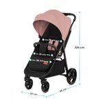 Kép 7/10 - Kinderkraft sportbabakocsi Grande Plus pink