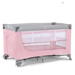 Kép 1/8 - Kinderkraft utazóágy - Leody - állítható magasságú pink