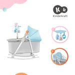 Kép 5/10 - Kinderkraft 5in1 bölcső-babaágy-hinta-pihenőszék-szék - Unimo Up világoskék