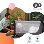 Kép 8/10 - Kinderkraft utazóágy - Leody - állítható magasságú szürke