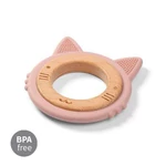 Kép 5/6 - BabyOno rágóka - fa/szilikon cica 1076/02