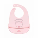 Kép 1/2 - Kikkaboo előke szilikon Bear with Me pink
