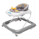Kép 1/7 - Baby Mix bébikomp kormánykerékkel szilikon kerekek graphit