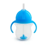 Kép 1/5 - Munchkin itatópohár szívószálas súlyozott Tip and Sip 207ml 6hó kék