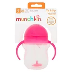 Kép 5/5 - Munchkin itatópohár szívószálas súlyozott Tip and Sip 207ml 6hó rózsaszín