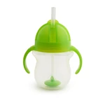 Kép 1/5 - Munchkin itatópohár szívószálas súlyozott Tip and Sip 207ml 6hó zöld
