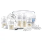 Kép 1/2 - Philips AVENT mellszívó kézi kezdő szett Natural Response, mikrohullámú sterilizátorral