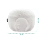 Kép 4/6 - Zopa párna babáknak - laposfejûség elleni memóriahabos ergonomikus Tencel fehér
