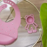 Kép 3/5 - Nattou rágóka szilikon Pop-it málna