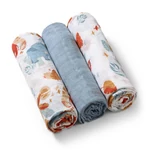 Kép 2/5 - BabyOno textilpelenka színes 3db acélkék 348/07