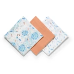 Kép 1/5 - BabyOno textilpelenka színes 3db barack 348/09