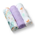Kép 1/5 - BabyOno textilpelenka színes 3db bambusz orgona 397/08