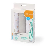 Kép 5/5 - BabyOno textilpelenka színes 3db bambusz világosszürke 397/09