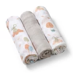 Kép 1/5 - BabyOno textilpelenka színes 3db bambusz világosszürke 397/09