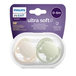 Kép 2/4 - Philips AVENT játszócumi Ultrasoft Premium neutral 0-6hó fiús 2db