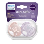 Kép 2/5 - Philips AVENT játszócumi Ultrasoft Premium állatos 0-6hó lányos 2db