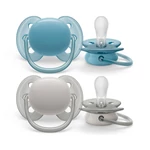Kép 1/5 - Philips AVENT játszócumi Ultrasoft Premium neutral 6-18hó fiús 2db