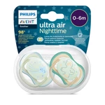 Kép 2/4 - Philips AVENT játszócumi Ultra Air éjszakai 0-6hó fiús 2db