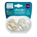 Kép 2/5 - Philips AVENT játszócumi Ultra Air tengeri állatos 6-18hó fiús 2db