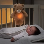 Kép 2/3 - Nattou éjjeli fény zenélő plüss Sleepy maci barna