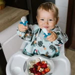 Kép 5/5 - BabyOno előke - hosszú ujjas vízálló Tukans 6hó-2év 1476/02