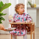 Kép 4/4 - BabyOno előke - hosszú ujjas vízálló Floral 2-4év 1477/01