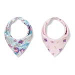 Kép 2/7 - BabyOno előke - háromszög 2db Floral 879/16