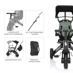 Kép 8/10 - Zopa tricikli - X Trike tolókarral District Green