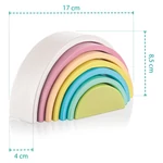 Kép 6/6 - Zopa fa játék szivárvány Sunrise