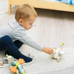 Kép 3/6 - Zopa fa játék húzható Unikornis