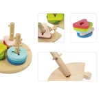 Kép 4/6 - Zopa fa játék puzzle geometriai formák montessori