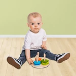 Kép 5/6 - Zopa fa játék puzzle geometriai formák montessori
