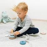 Kép 4/10 - Zopa fa játék gyûrûtorony kék