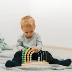 Kép 5/9 - Zopa fa játék golyós számoló szivárvány