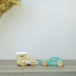 Kép 4/6 - Zopa fa játék sportautó menta