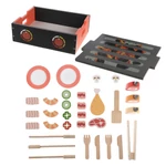 Kép 2/7 - Zopa fa játék BBQ grill szett