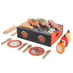 Kép 1/7 - Zopa fa játék BBQ grill szett