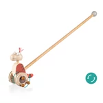 Kép 3/4 - Zopa fa játék tologatós dínó piros