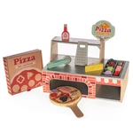 Kép 1/7 - Zopa fa pizzéria játékkészlet