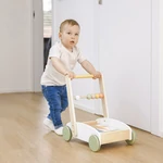 Kép 6/7 - Zopa fa járássegítő kiskocsi játékkockákkal