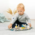 Kép 6/10 - Zopa fa játék húzható kisvonat