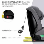 Kép 5/10 - Kinderkraft gyerekülés Safety Fix 2 i-Size Isofix 76-150cm szürke