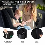 Kép 7/10 - Kinderkraft gyerekülés Safety Fix 2 i-Size Isofix 76-150cm szürke
