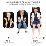 Kép 10/10 - Kinderkraft gyerekülés Safety Fix 2 i-Size Isofix 76-150cm szürke