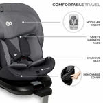 Kép 7/9 - Kinderkraft gyerekülés I-360 i-Size Isofix 40-150cm szürke